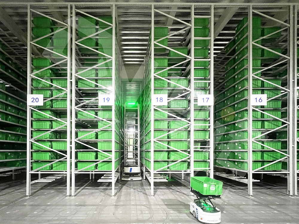 料箱機(jī)器人大小車智能立體庫項目