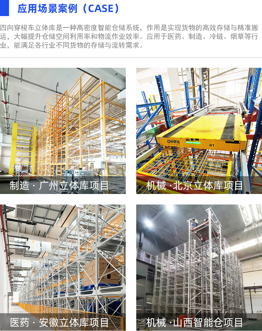 四向穿梭車自動化立體庫系統(tǒng)