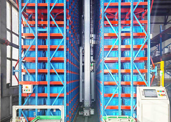 煤礦料箱堆垛機(jī)立體庫案例